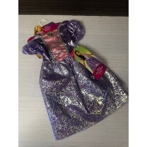 Disney Princess Rapunzel Dress Up Costume Tangled Purple Pink Girls Size 4-6 NEW